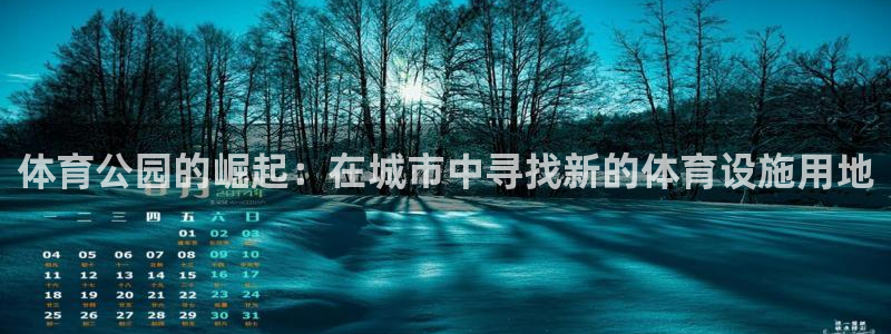 意昂4开户：体育公园的崛起：在城市中寻找新的体育设施