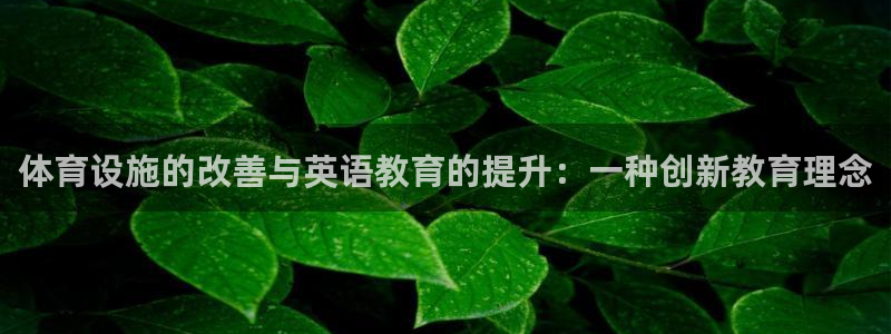意昂体育4招商：体育设施的改善与英语教育的提升：一种