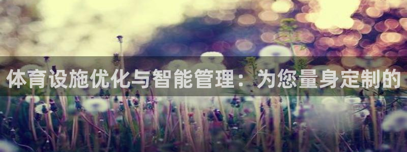 意昂4官网：体育设施优化与智能管理：为您量身定制的