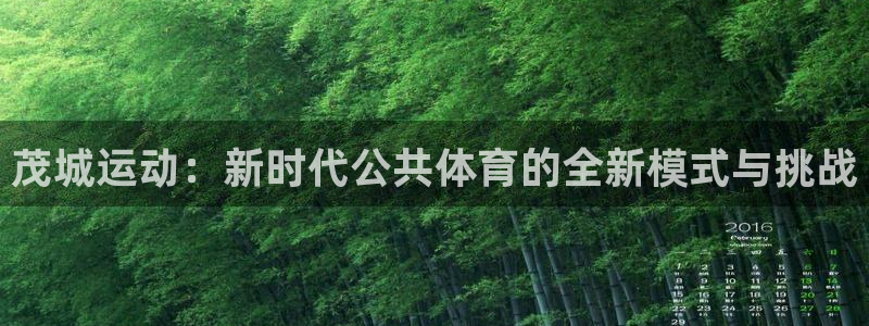 意昂体育4招商电话号码查询：茂城运动：新时代公共体育