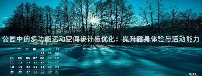 意昂体育4平台注册流程视频：公园中的多功能运动空间设