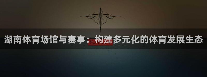 意昂4代理：湖南体育场馆与赛事：构建多元化的体育发展生态