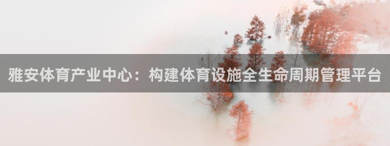 意昂集团官网：雅安体育产业中心：构建体育设施全生命周期管理平
