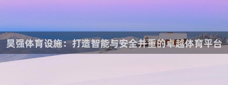 意昂体育4娱乐：昊强体育设施：打造智能与安全并重的卓