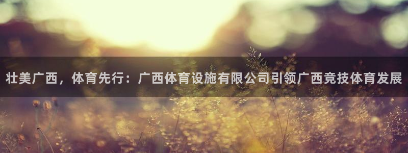 意昂体育4官方客服电话：壮美广西，体育先行：广西体育设施有限