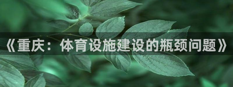 意昂体育4招商电话地址查询：《重庆：体育设施建设的瓶颈问题》 